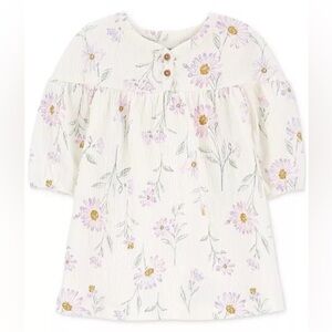 Carter’s 12 Month Baby Girls Floral-Print Gauze Two Piece Dress New With Tag